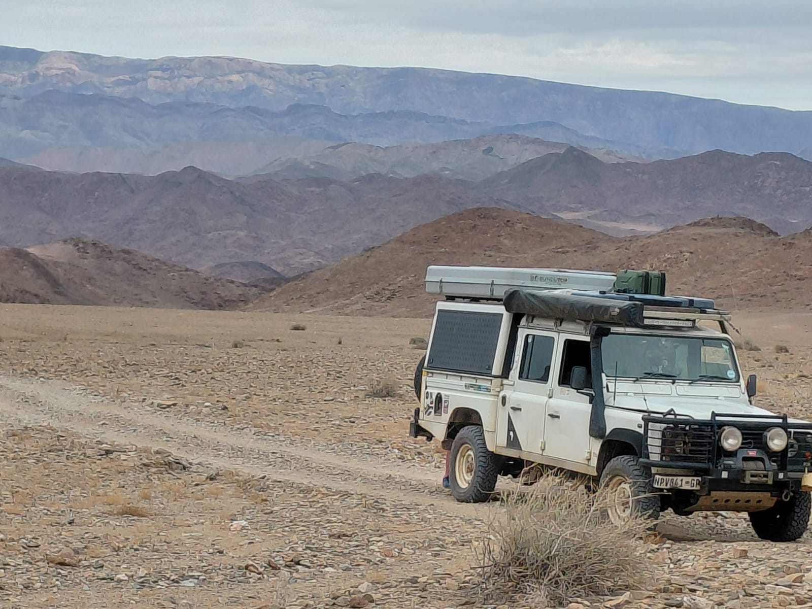 Remote Richtersveld mountain route travelled by 4x4